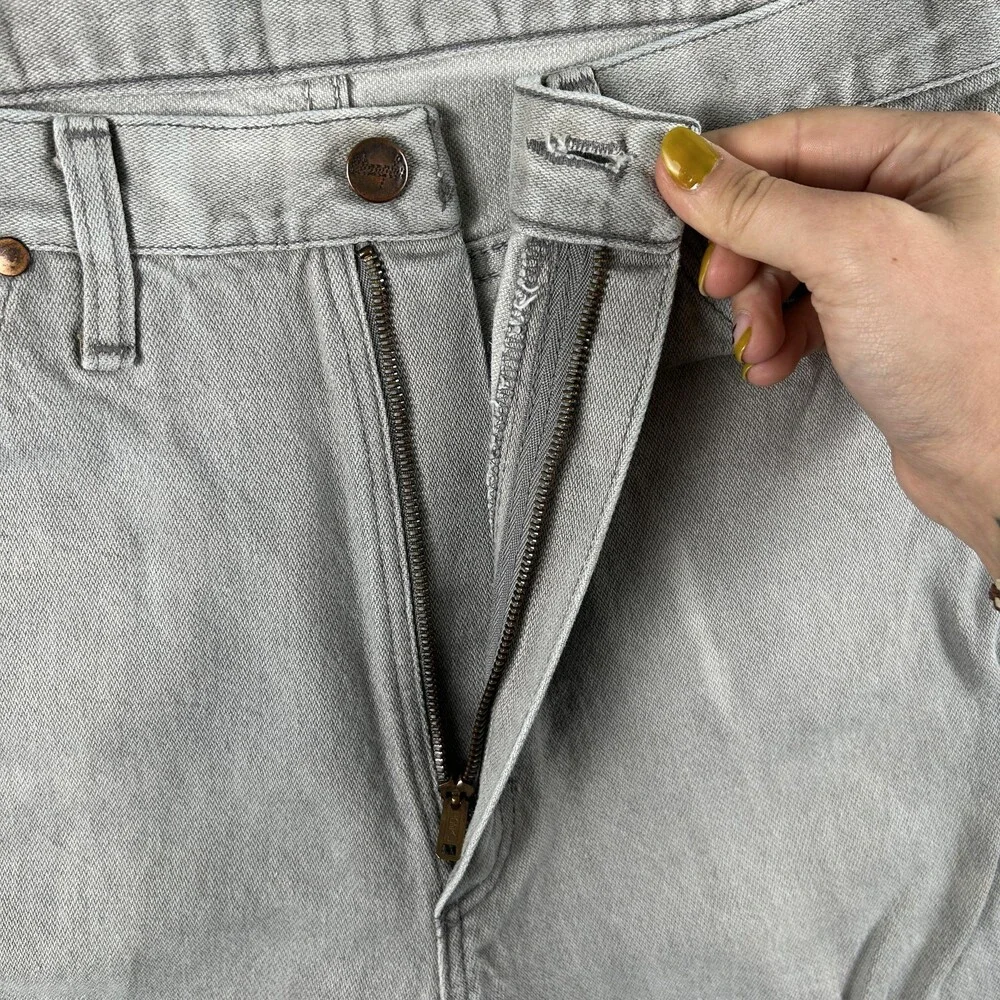Vintage Wrangler Jeans Mens 32x35 Gray Regular Straight Ideal Zipper 3MWZPG 80s